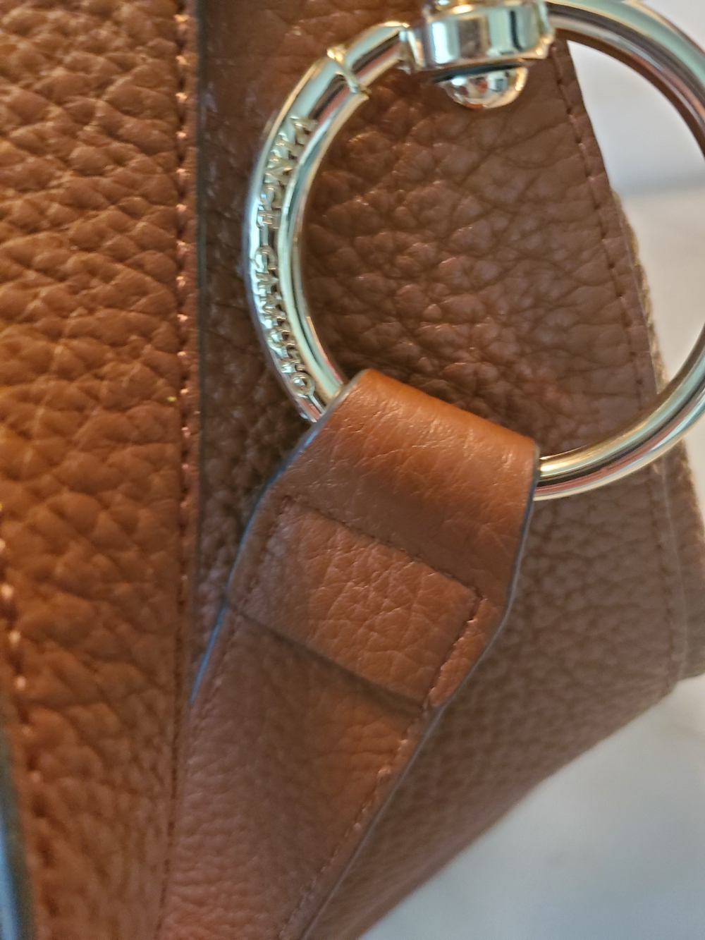 New Vince Camuto Women's Pebbled Leather Hobo Bag - Brown - Picture 4 of 15